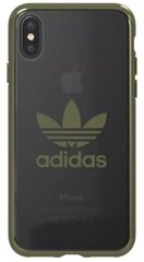 Adidas OR Clear Case Оригинальный Чехол - Бампер для Apple iPhone X / XS Зеленый (EU Blister) цена и информация | Чехлы для телефонов | kaup24.ee