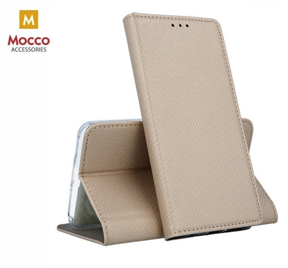 Mocco Smart Magnet Book Case For Nokia 9 PureView Gold hind ja info | Telefoni kaaned, ümbrised | kaup24.ee