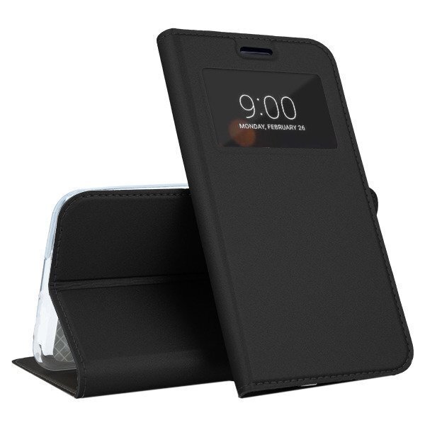 Mocco Smart Look Magnet Book Case With Window For Samsung M105 Galaxy M10 Black цена и информация | Telefoni kaaned, ümbrised | kaup24.ee