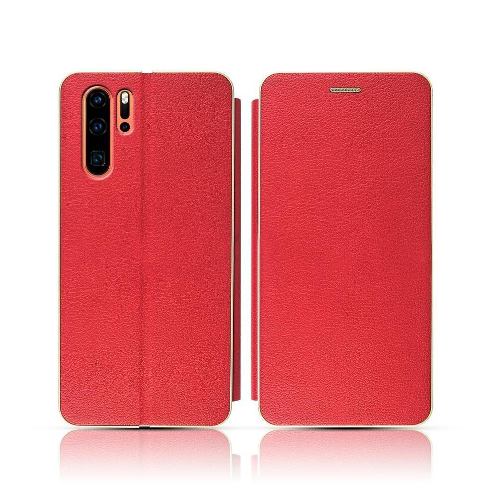 Mocco Frame Book Case For Xiaomi Mi 8 Lite / Mi 8X Red hind ja info | Telefoni kaaned, ümbrised | kaup24.ee