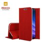 Mocco Carbon Leather Book Case For Apple iPhone X / XS Red hind ja info | Telefoni kaaned, ümbrised | kaup24.ee