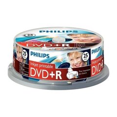 Компакт-диск Philips DVD+R 4.7GB CAKE BOX, 25 шт. цена и информация | Виниловые пластинки, CD, DVD | kaup24.ee