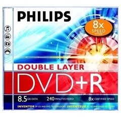 Компакт-диск Philips DVD+R DL 8.5GB в коробочке цена и информация | Виниловые пластинки, CD, DVD | kaup24.ee