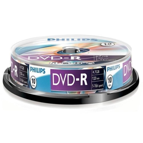 Philips DVD-R 4.7GB CAKE BOX 10 цена и информация | Vinüülplaadid, CD, DVD | kaup24.ee