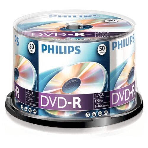 Philips DVD-R 4.7GB CAKE BOX 50 цена и информация | Vinüülplaadid, CD, DVD | kaup24.ee