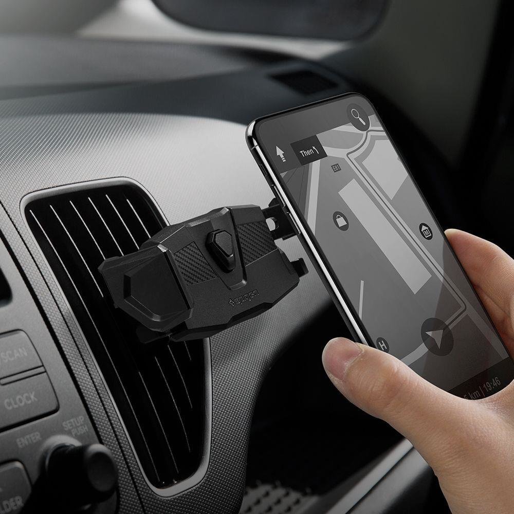 Держатель для телефона SPIGEN CLICK.R VENT CAR MOUNT BLACK цена | kaup24.ee