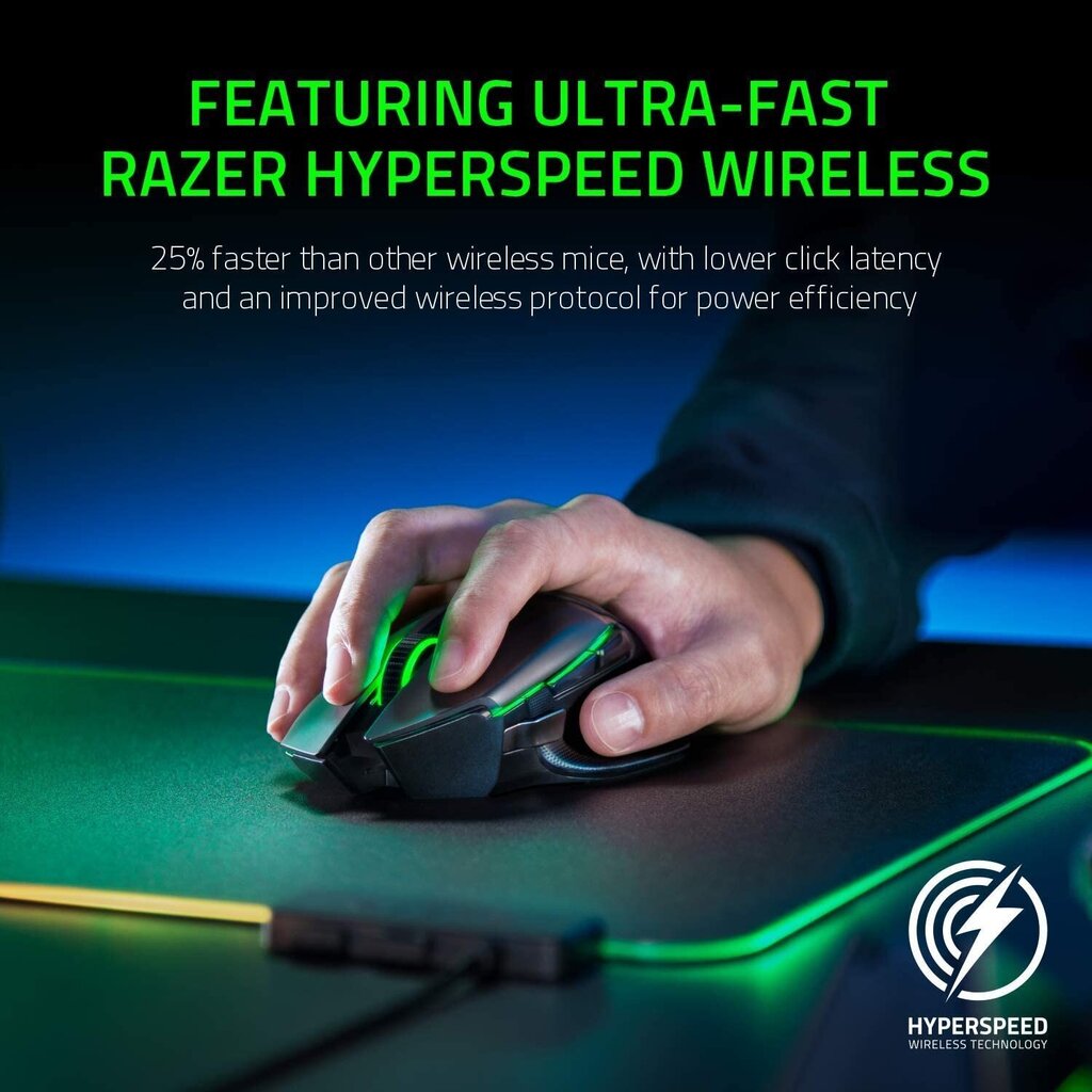 Razer Basilisk Ultimate, must hind ja info | Hiired | kaup24.ee