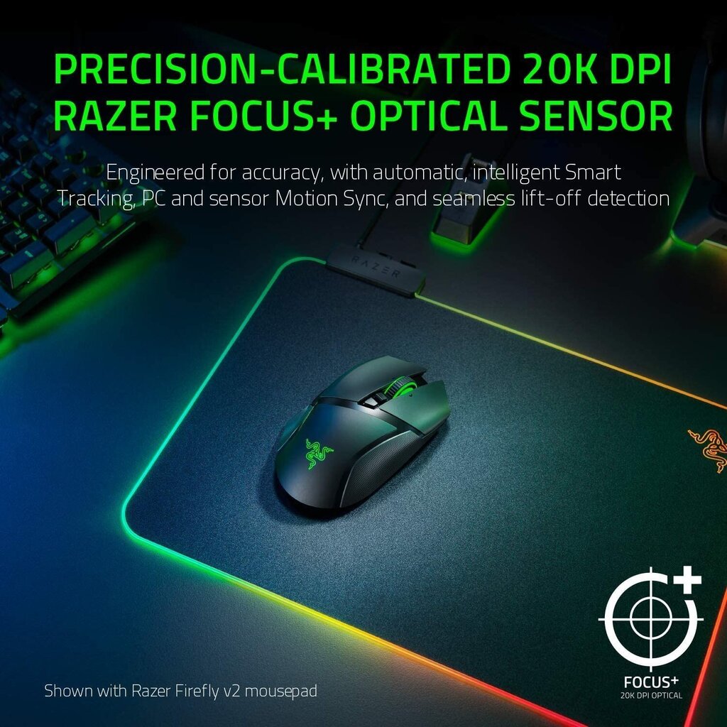 Razer Basilisk Ultimate, must hind ja info | Hiired | kaup24.ee