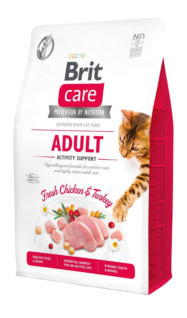 Brit Care Cat Grain-Free Adult Activity Support kassitoit 0,4kg hind ja info | Kuivtoit kassidele | kaup24.ee