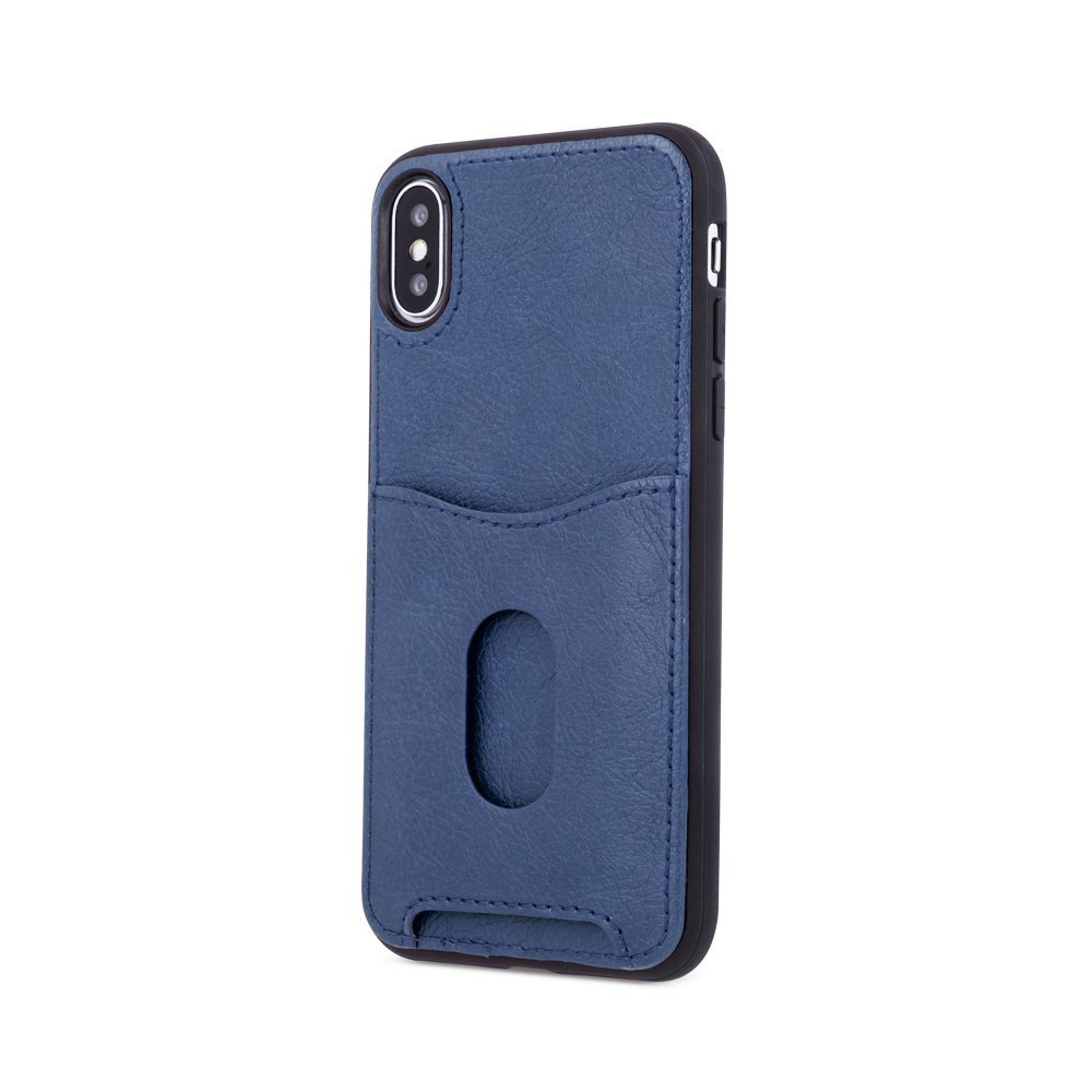 Mocco Smart Wallet Eco Leather Case - Card Holder For Apple iPhone X / XS Blue цена и информация | Telefoni kaaned, ümbrised | kaup24.ee