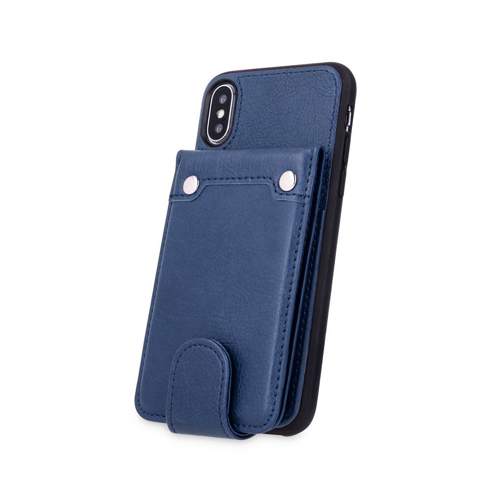 Mocco Smart Wallet Eco Leather Case - Card Holder For Apple iPhone XS Max Blue hind ja info | Telefoni kaaned, ümbrised | kaup24.ee