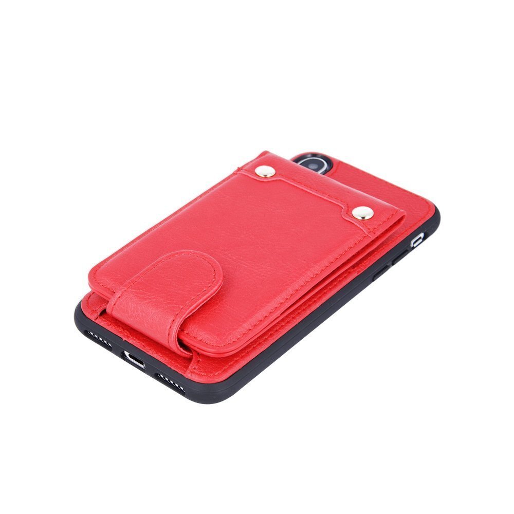 Mocco Smart Wallet Eco Leather Case - Card Holder For Apple iPhone 6 / iPhone 6S Red hind ja info | Telefoni kaaned, ümbrised | kaup24.ee