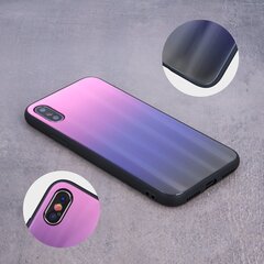 Mocco Aurora Glass Silicone Back Case for Apple iPhone 6 Plus / 6S Plus Pink - Black hind ja info | Telefoni kaaned, ümbrised | kaup24.ee