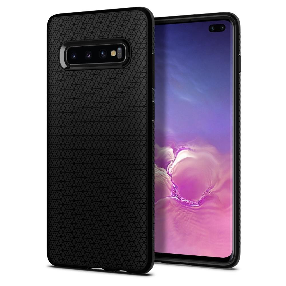 Telefoniümbris Spigen Liquid Air sobib Samsung Galaxy S10+, must hind ja info | Telefoni kaaned, ümbrised | kaup24.ee