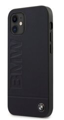 Telefonikate BMW BMHCP12SSLLNA Hot Stamp Apple iPhone 12 Mini, must hind ja info | Telefoni kaaned, ümbrised | kaup24.ee