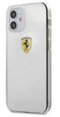 Silikoonist telefoniümbris Ferrari ESTRHCP12STR Protect Apple iPhone 12 Mini, läbipaistev hind ja info | Telefoni kaaned, ümbrised | kaup24.ee