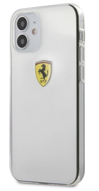 Silikoonist telefoniümbris Ferrari ESTRHCP12STR Protect Apple iPhone 12 Mini, läbipaistev цена и информация | Telefoni kaaned, ümbrised | kaup24.ee