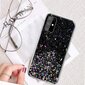 Silikoonist telefoniümbris Fusion Glue Glitter Back Case Apple iPhone 12 Pro Max, must hind ja info | Telefoni kaaned, ümbrised | kaup24.ee