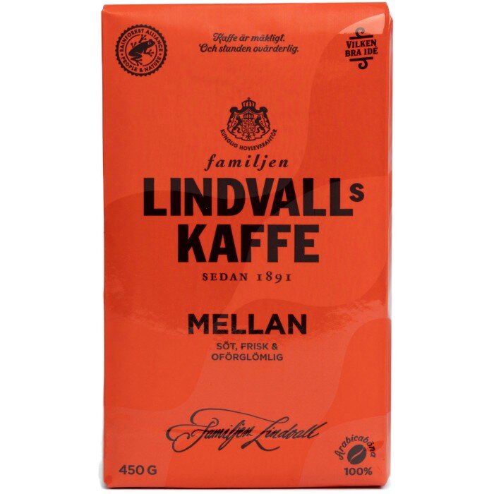 Jahvatatud kohv Lindvalls Mellanrost, 450 g цена и информация | Kohv, kakao | kaup24.ee