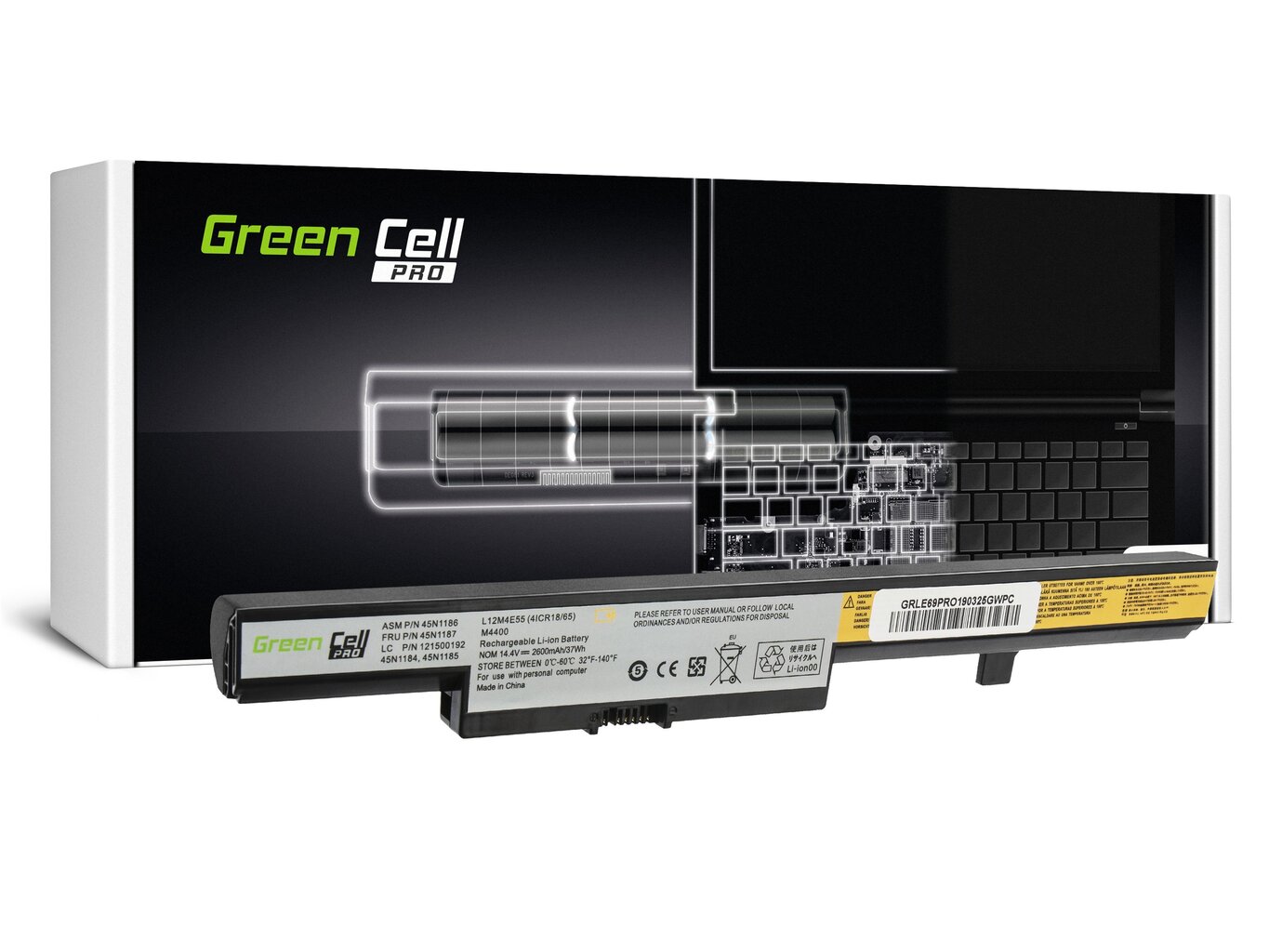 Green Cell Pro L13L4A01 цена и информация | Sülearvuti akud | kaup24.ee