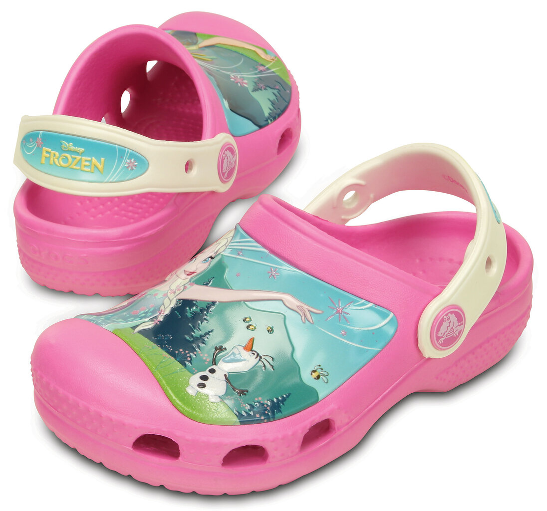 Laste kotad Crocs™ CC Frozen Clog, roosad hind ja info | Laste kummijalatsid | kaup24.ee