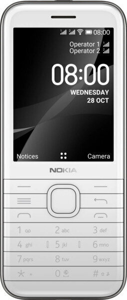 Nokia 8000 4G, Dual SIM, White цена и информация | Telefonid | kaup24.ee