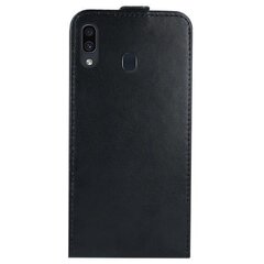 Mocco Kabura Rubber Case Vertical Opens Premium Eco Leather Case Samsung A205 Galaxy A20 / Galaxy A30 Black hind ja info | Telefoni kaaned, ümbrised | kaup24.ee