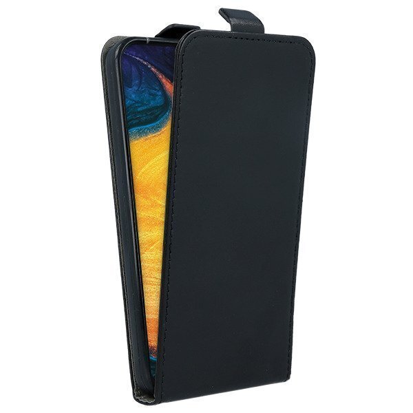 Mocco Kabura Rubber Case Vertical Opens Premium Eco Leather Case Samsung A205 Galaxy A20 / Galaxy A30 Black цена и информация | Telefoni kaaned, ümbrised | kaup24.ee