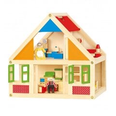 Puidust maja vanavanematega hind ja info | Tüdrukute mänguasjad | kaup24.ee