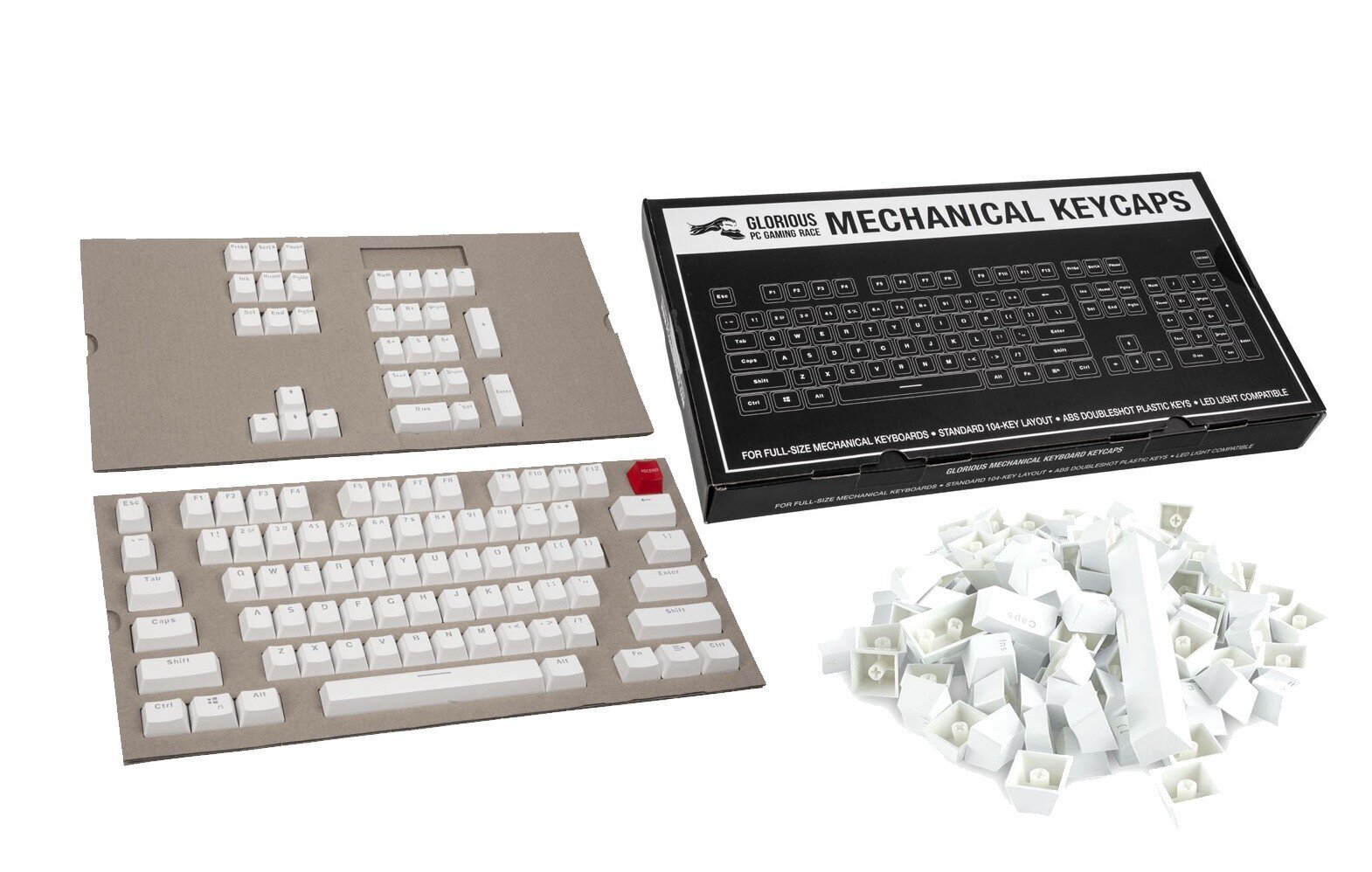 Glorious PC Gaming Race Mechanical Keyboard Keycaps hind ja info | Klaviatuurid | kaup24.ee