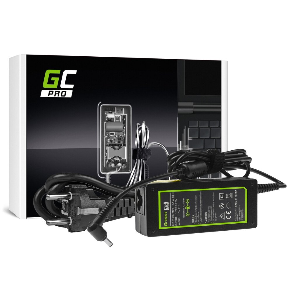 Green Cell Pro 19V, 65W, 3.42A hind ja info | Sülearvutite laadijad | kaup24.ee