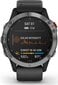 GPS-spordikell Garmin fēnix® 6 Solar 47mm, hõbedane musta rihmaga : 010-02410-00 hind ja info | Nutikellad (smartwatch) | kaup24.ee