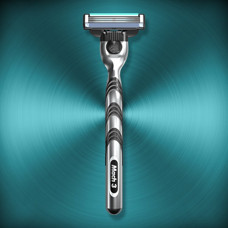 Komplekt Gillette Mach3: raseerija + raseerimispead 12 tk цена и информация | Raseerimisvahendid | kaup24.ee