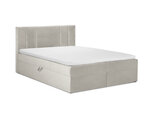 Кровать Mazzini Beds Afra 200x200 см, бежевая