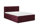 Кровать Mazzini Beds Afra 200x200 см, красная