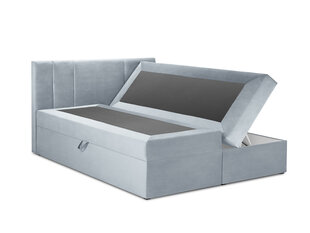 Кровать Mazzini Beds Afra 200x200 см, светло-синяя цена и информация | Кровати | kaup24.ee