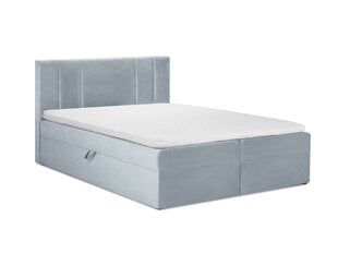 Кровать Mazzini Beds Afra 200x200 см, светло-синяя цена и информация | Кровати | kaup24.ee