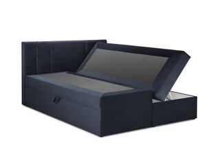 Кровать Mazzini Beds Afra 200x200 см, темно-синяя цена и информация | Кровати | kaup24.ee