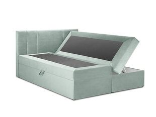 Кровать Mazzini Beds Afra 200x200 см, светло-зеленая цена и информация | Кровати | kaup24.ee