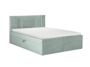 Кровать Mazzini Beds Afra 200x200 см, светло-зеленая цена и информация | Кровати | kaup24.ee
