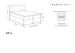 Voodi Mazzini Beds Afra 200x200 cm, hall цена и информация | Voodid | kaup24.ee