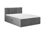 Кровать Mazzini Beds Afra 200x200 см, серая