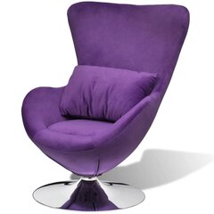Маленькое фиолетовое вращающееся кресло с подушкой цена и информация | Кресла | kaup24.ee