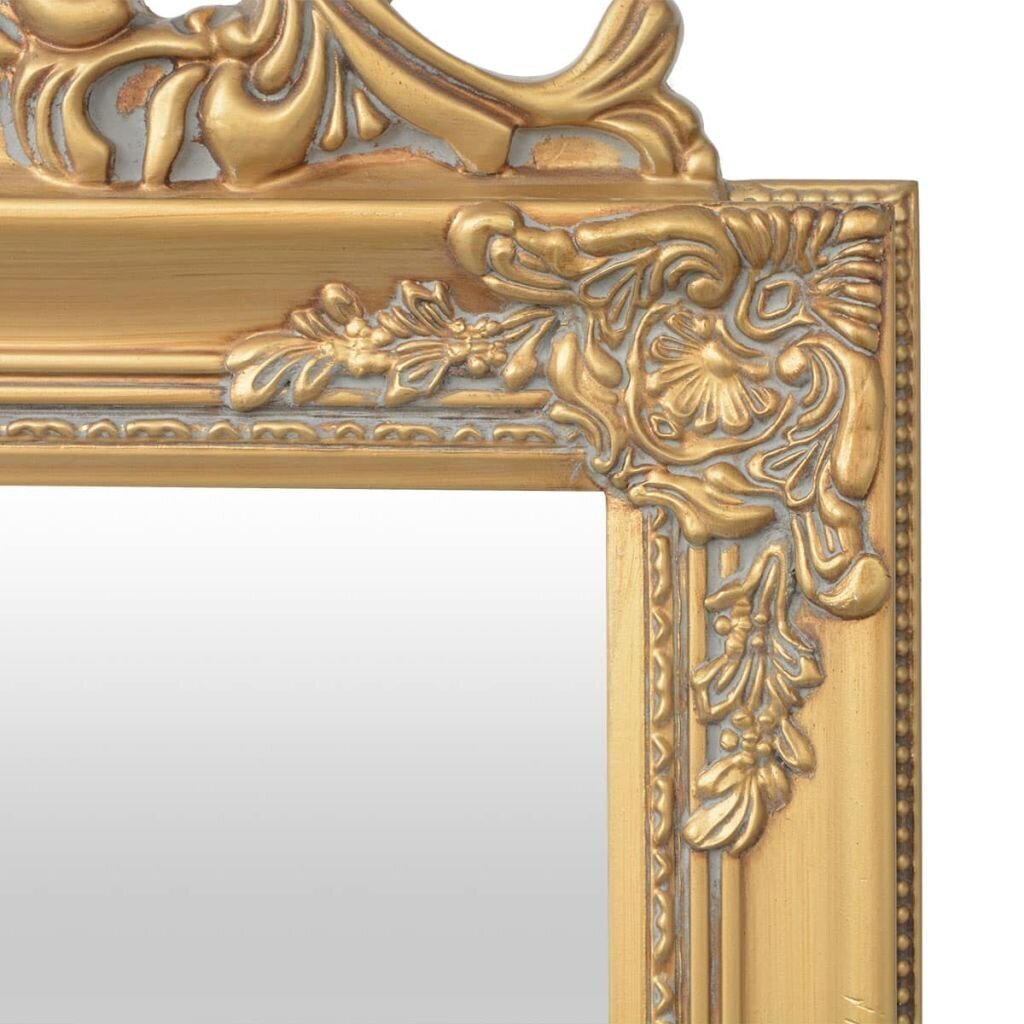 Eraldiseisev peegel, barokkstiilis, 160x40 cm, kuldne v. hind ja info | Peeglid | kaup24.ee