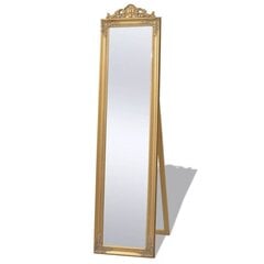 Eraldiseisev peegel, barokkstiilis, 160x40 cm, kuldne v. цена и информация | Зеркала | kaup24.ee
