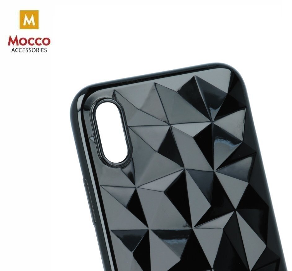 Mocco Trendy Diamonds Silicone Back Case for Apple iPhone XS Plus Black цена и информация | Telefoni kaaned, ümbrised | kaup24.ee