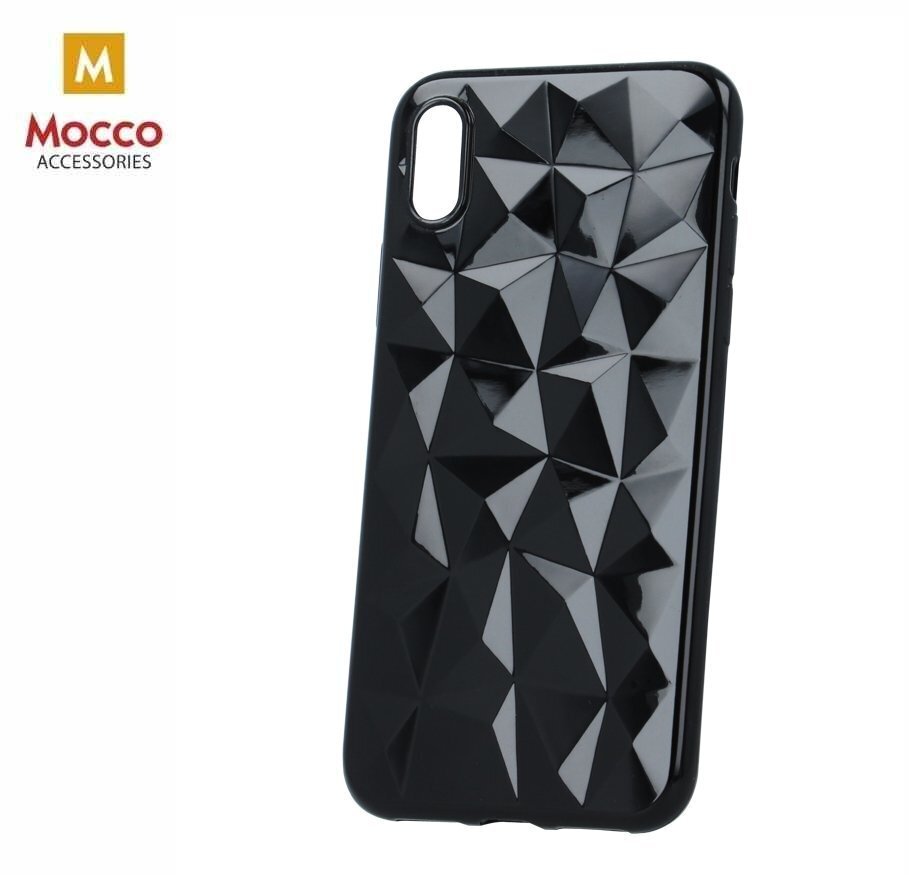 Mocco Trendy Diamonds Silicone Back Case for Apple iPhone XS Plus Black hind ja info | Telefoni kaaned, ümbrised | kaup24.ee