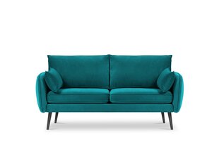 Двухместный диван Kooko Home Lento, синий/черный цена и информация | Диваны | kaup24.ee