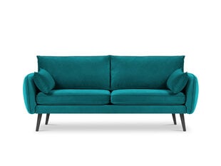 Трехместный диван Kooko Home Lento, синий/черный цена и информация | Диваны | kaup24.ee