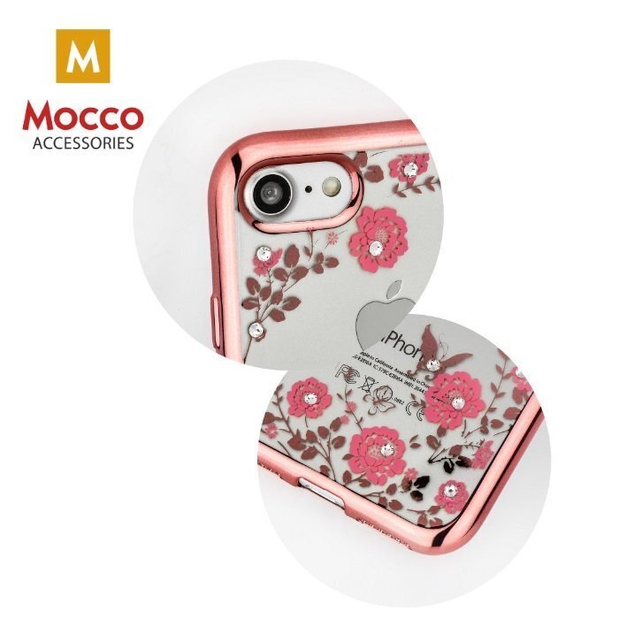 Mocco Electro Diamond Silicone Case for Xiaomi Pocophone F1 Rose - Transparent hind ja info | Telefoni kaaned, ümbrised | kaup24.ee